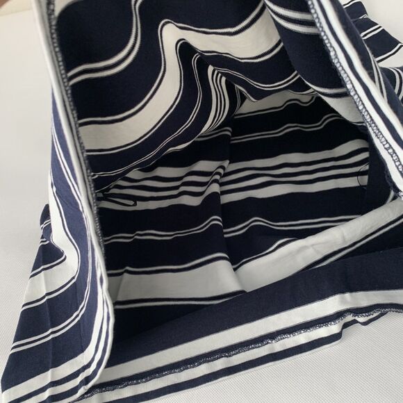 J Crew Dress Villa Women XS Navy Blue Striped Button Sleeveless Preppy Nautical - Picture 6 of 10